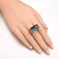 thumbnail image 3 of Handmade Wood Resin Ring with Secret Forest Scenery Landscape Inside Jewelry, Green, 3 of 5