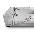 thumbnail image 2 of Saying Soft Flannel Fleece Throw Blanket, Simplistic You and Me Lettering Drawn by Hand on a Plain Background, Cozy Plush for Indoor and Outdoor Use, 50" x 60", White Pink Mauve, by Ambesonne, 2 of 5