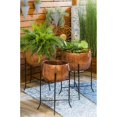 thumbnail image 2 of Evergreen Set of 3 Copper Planters with Stand, 2 of 6