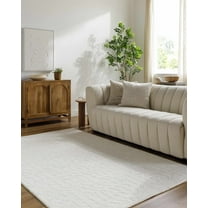 Hauteloom Xenon Wool Living Room, Bedroom Area Rug - Contemporary - Light Silver - 2' x 3'