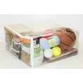 thumbnail image 3 of 5-Pack Clear Vinyl Zippered Comforter Moving Storage Bags 21 x 21 x 10 Inch with Rope Handle, 3 of 8
