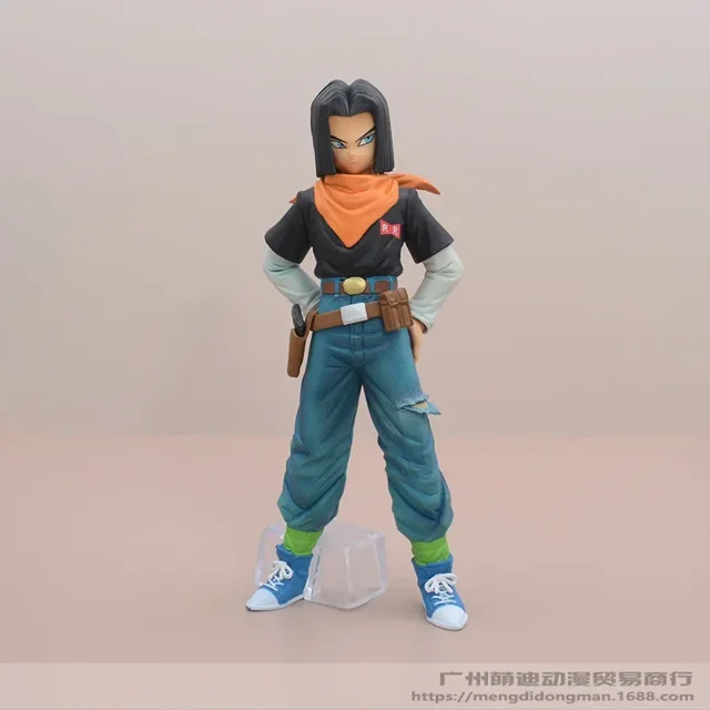 Figuras de acción de Dragon Ball Z, Android 17, Android 18, colección de figuras de Anime de Pvc, juguetes modelos de muñecas para niños, regalo sorpresa, 24cm