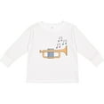 thumbnail image 3 of Inktastic Trumpet Marching Band Musician Boys or Girls Long Sleeve Toddler T-Shirt, 3 of 5