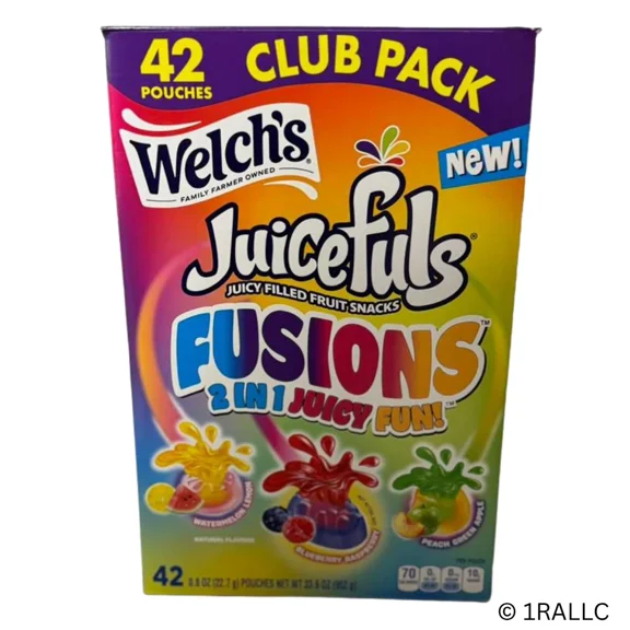 Welch's Juicefuls Fusion fruit snacks 42 CT/.8 OZ (2.1 LBS)