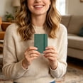 thumbnail image 4 of Ciozy New Pocket Notebook Notepad,3.5" x 5.5" Ruled PU Leather Hardcover Small notepads Mini Journal Dairy with 120Gsm Thick Paper, Pen Holder,Inner Pocket,Elastic Closure (Green), 4 of 5