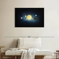 thumbnail image 2 of Elephant Stock Elements Of Solar System Wall Art - Horizontal Canvas Wall Art - Living Room Wall Decor - Astronomy & Space Canvas - Black And Gray Decor - 36" x 24", 2 of 8