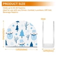 thumbnail image 4 of Yayeee Napkin Holder for Table Kitchen Paper Tissue Organization, Blue Simple Cartoon Snowmen, 4 of 8