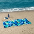 thumbnail image 3 of Mainstays Beach Collection Blue Camo Cotton-Blend Beach Towel, 3 of 5