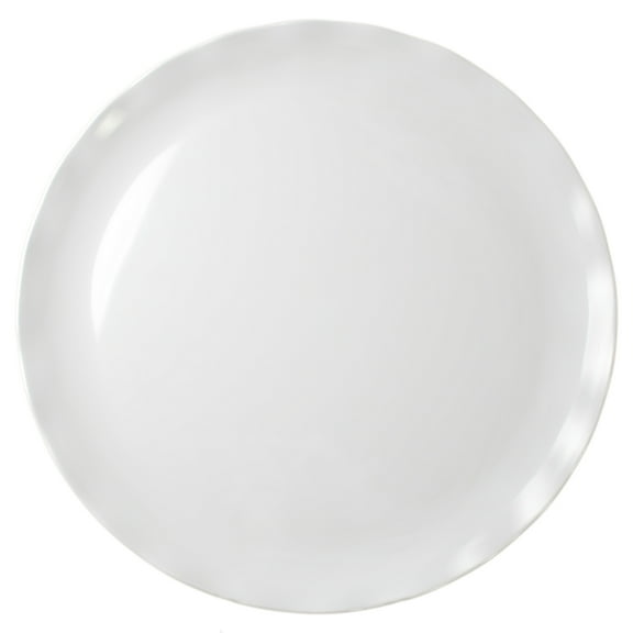 Excellante Black pearl melamine dinnerware collection 16 inch platter - white, comes in each