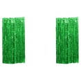 thumbnail image 1 of relayinert Rideau à Franges en Feuille Vibrante Application Grand et Options Personnalisables Vert 3*1 m 2 Ensembles, 1 of 5
