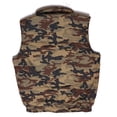 thumbnail image 3 of Men's Cargo Camo Vest Zip-up Pockets Hunting Tactical Oscar Sports BrownGreen 4XL, 3 of 3