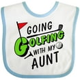 thumbnail image 3 of Inktastic Going Golfing with My Aunt- Kids Golf Boys or Girls Baby Bib, 3 of 4