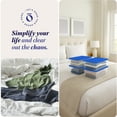 thumbnail image 6 of HOMZ 12-Quart Plastic Storage Bins with Snap-on Lids, Blue Lid, 4 Pack, 6 of 10