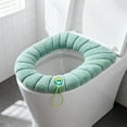 thumbnail image 3 of Solid Color Toilet Seat Cushion | Soft & Warm Comfort for Round & Elongated Toilets | Machine Washable & Non-Slip Design | Hygienic Bathroom Accessory, 3 of 4