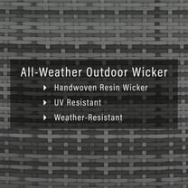 Catalina Outdoor Wicker Round Sectional Sofa Gray