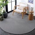 thumbnail image 3 of Safavieh Terrace Eadaoin Geometric Indoor/Outdoor Area Rug, Black/White, 6'7" x 6'7" Round, 3 of 15