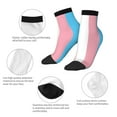 thumbnail image 4 of Breathable Athletic Socks Transgender Flag Cushioned Quarter Socks for Men Women, 4 of 7