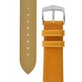 thumbnail image 4 of HIRSCH Earth Leather Watch Strap with Stainless Steel buckle - Honey - Adjustable Length - 24mm, 4 of 9