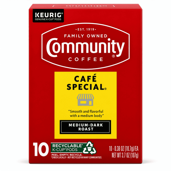 Community Coffee - Café Special Medium Dark Roast 10ct K-cups