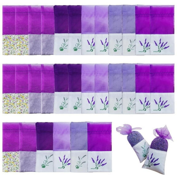 Handmade Cotton Yarn Fragrances Pouches Set of 30 Refillable and Reusable Empty Scented Bags For Potpourri Craft Project