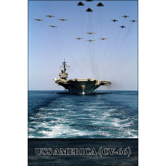 24"x36" Gallery Poster, USS AMERICA (CV-66) p2