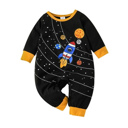 

adviicd Plain Dress Girls Toddler Boys Girls Long Sleeve Prints Romper Jumpsuit Clothes 12 Month Romper Girl