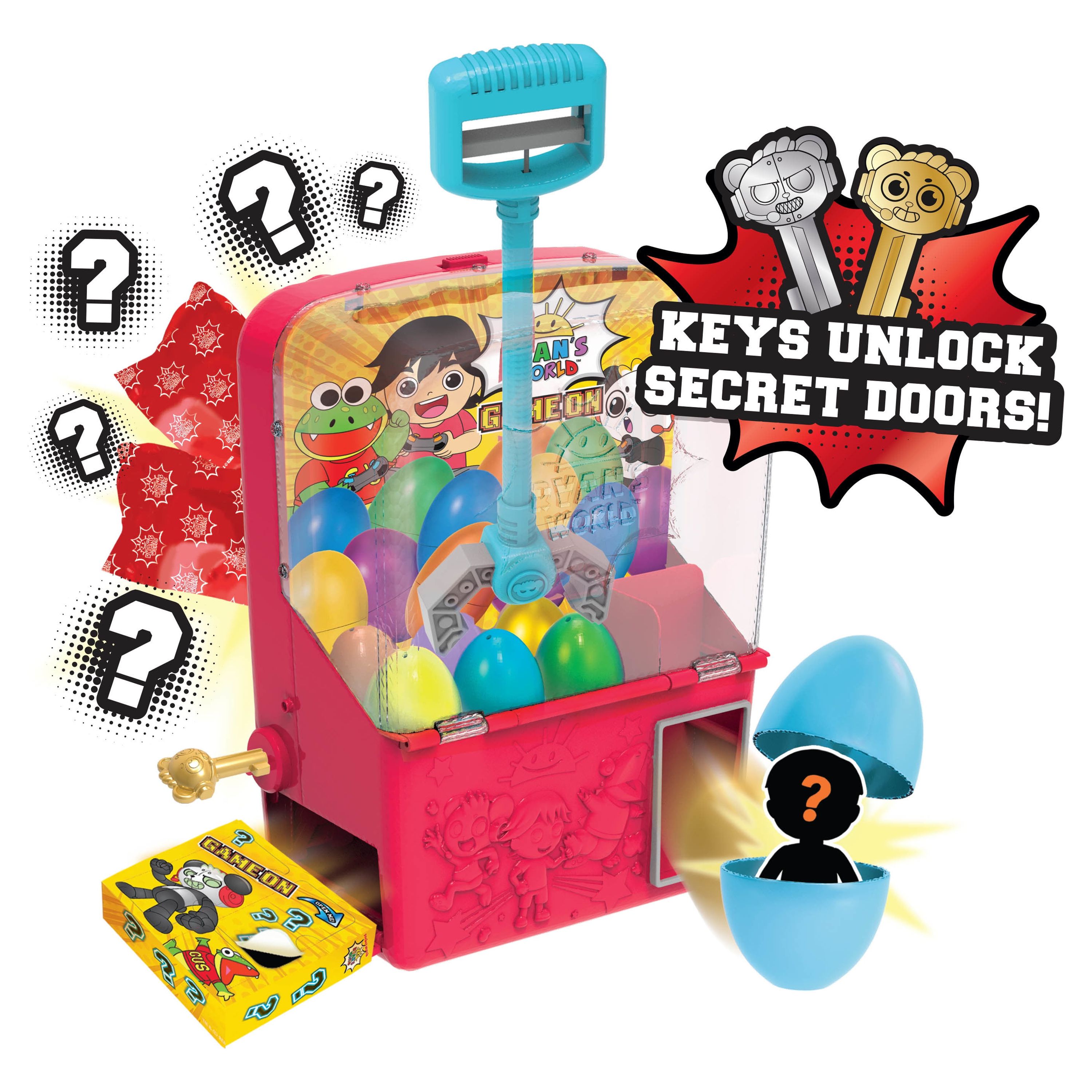Ryan's World Mystery Claw Machine Playset and Figures,  Kids Toys for Ages 3 Up, Gifts and Presents - image 4 of 8