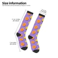 thumbnail image 5 of Fotbe Yellow Lemon And Orange print Women's Men's Novelty Crew Socks Cotton Socks Knee High Socks for Walking,Running,Nurses,Pregnancy, 5 of 9