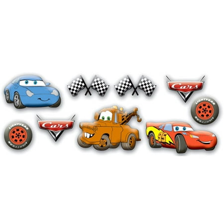Disney Cars - 9-Piece Foam Wall Stickers