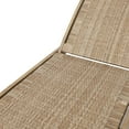 thumbnail image 6 of GDF Studio Stetson Outdoor Acacia Wood and Flat Wicker Chaise Lounge, Light Brown and Light Multibrown, 6 of 11