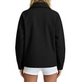 thumbnail image 5 of Jsaierl Women's Collared Zip Up Lightweight Jacket Long Sleeve Sporty Casual Bomber Coat with Zippered Pockets Daily Outdoor Top, 5 of 7