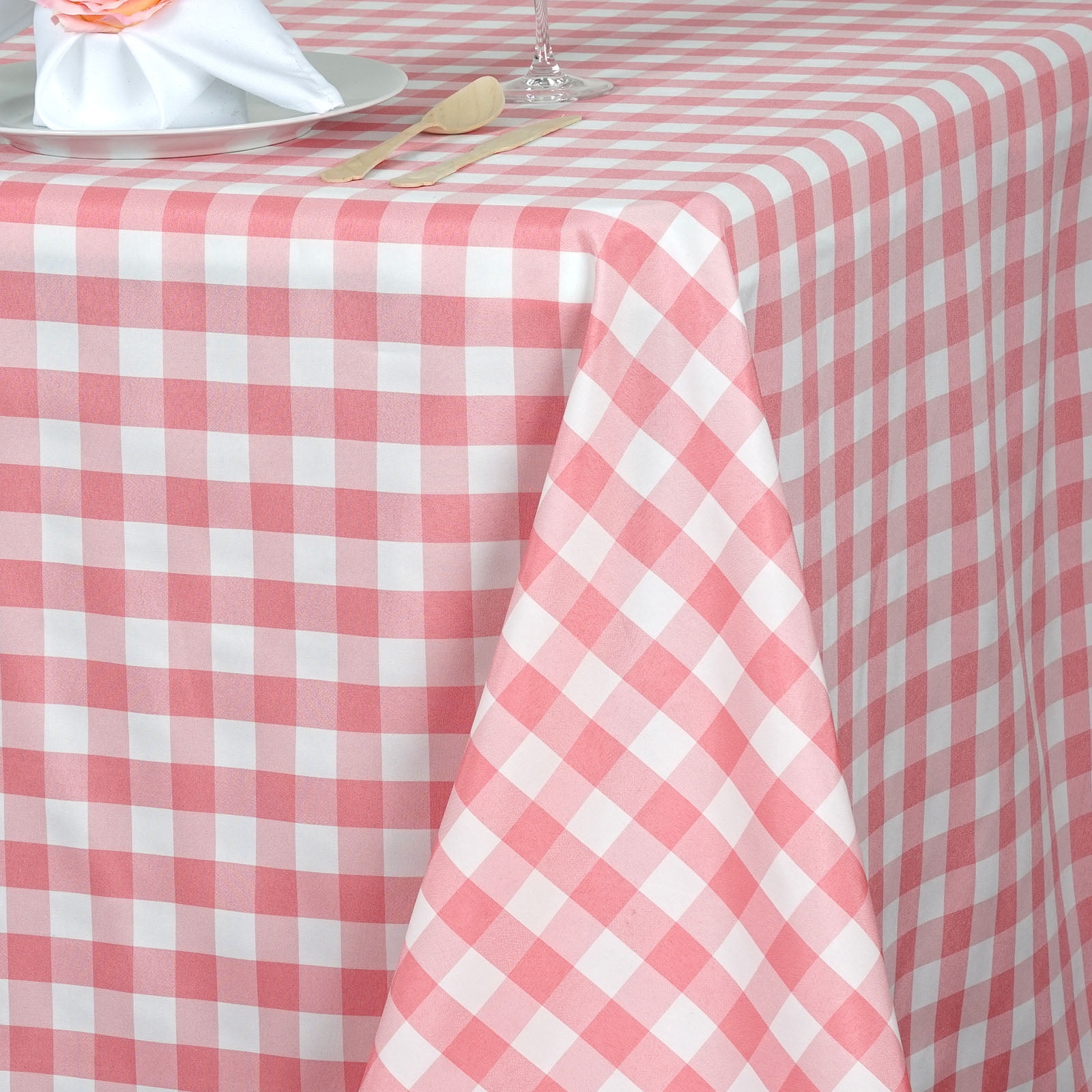 Balsacircle 90 X 132 Checkered Tablecloth Wedding Party Table