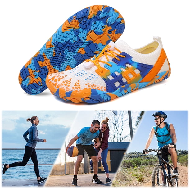 Zapatos Playa Descalzos Unisex Sin Deslizamiento para Acuáticos (44) Azul