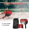 thumbnail image 4 of 2 raquetas de palas de pepinillo + 4 pelotas de raqueta ligera para deportes de interior y exterior Hugtrwg  Para estrenar, 4 of 7