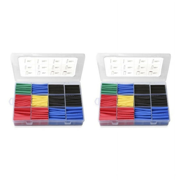 1120Pcs Heat Shrink Tubing Insulation Shrinkable Tube Car Assorted Electrical Cable