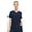 NAVY, variant on HEAL+WEAR Modern Women's V-Neck Scrub Top Breathable 4-Way Stretch with Multi-Pocket Utility Design