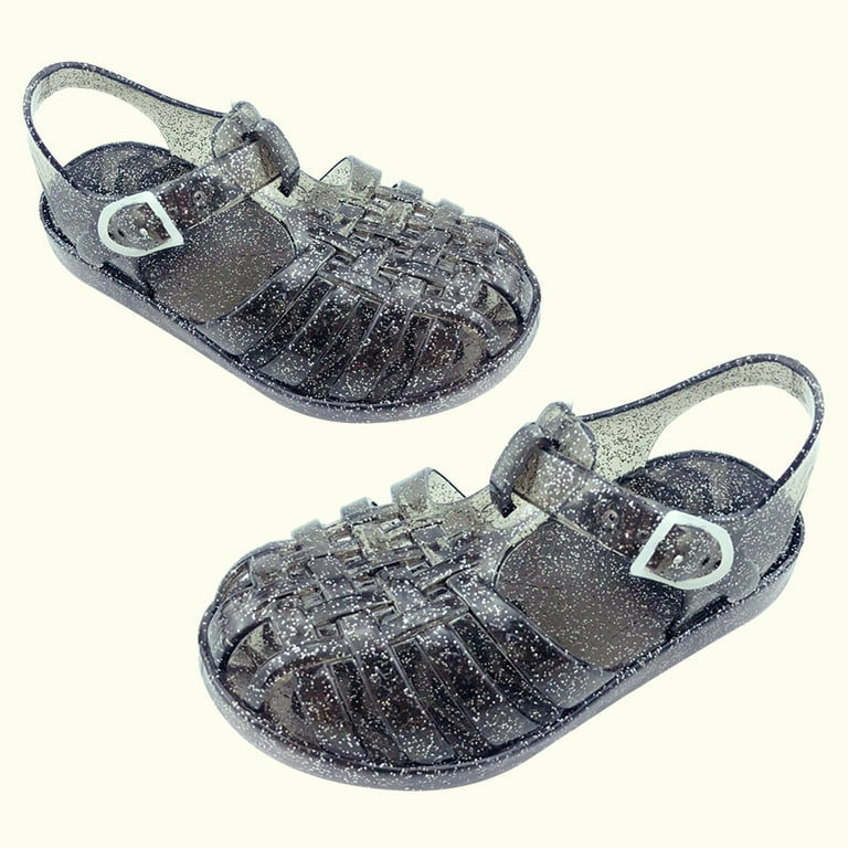 Silver glitter sales jelly sandals