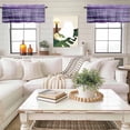 thumbnail image 4 of Abstract Art Wave Valance Curtain Watercolor Purple Window Valances Rod Pocket Short Curtains Window Treatments for Kitchen Bedroom Bathroom Laundry 60" x 18", 4 of 9