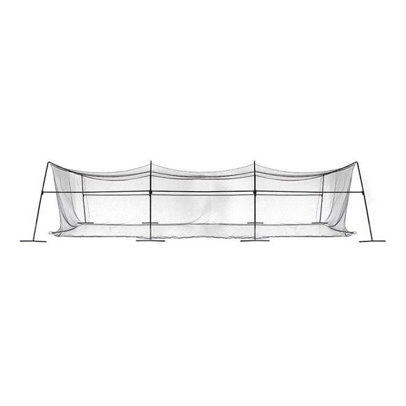 SKYWALKER SPORTS 40 FT x 12 FT x 10 FT Portable, Stand Alone Batting Cage for Baseball and Softball Practice, Powder Coated, Heavy Duty Steel Fram and UV Treated Netting