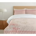 thumbnail image 4 of Ambesonne Pink Duvet Cover Set, Neutral Spring Colors Flowers, King, Blush and Pale Rose, 4 of 4