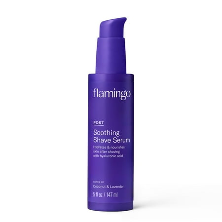 Flamingo Women's Post-Shave Soothing Body Serum, Coconut and Lavender, 5 oz