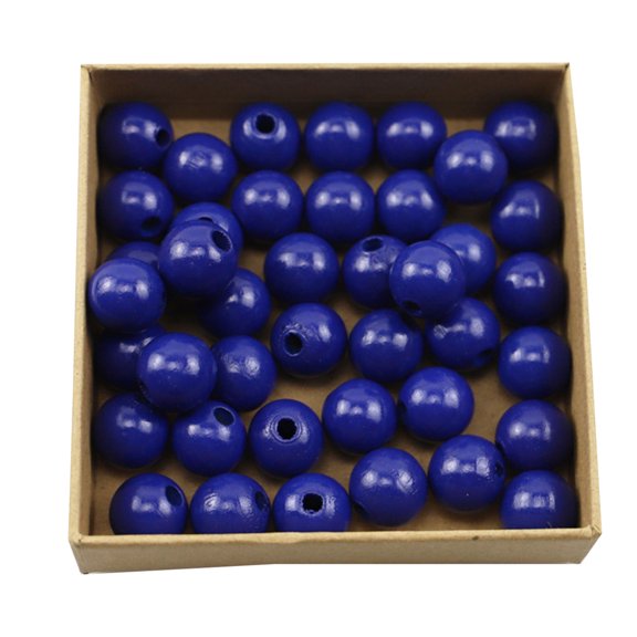 Round Natural Wooden Spacer Beads Loose Painted Beads 1.6cm/0.63in Suitable for Arts & & Jewellery Making