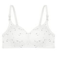 thumbnail image 2 of LOVZFMLL Soutiens-Gorge pour Femmes Lingerie Étudiante Fille Rassemblée Mince Sans Armature Soutien-Gorge Fille Blanc m, 2 of 3