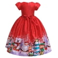 thumbnail image 4 of LNMQLPDBS Little Girl Christmas Dress 6t Christmas Christmas for Girls Green Velvet Dress Dresses for Teens Girls 14-16 Toddler Girls Thanksgiving, Red 8-9 Years, 4 of 8