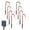 Red Cane Santa Claus, variant on goowrom Christmas Solar Panel Lights, Cane-Shaped Stars/Snowflakes/Santa Claus Pendants Plug-In IP44 Waterproof Outdoor Grass Lights