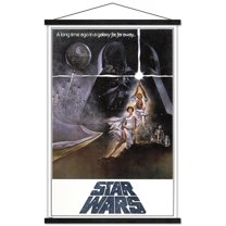 Star Wars: A New Hope - One Sheet B (No Billing Block) Wall Poster with Magnetic Frame, 22.375" x 34"