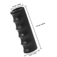 thumbnail image 2 of ETHZZLE 2Pcs Wheelchair Handle Grips Anti-slip Hand Protector Black PVC Ergonomic Grasp Transportation Assistance, 2 of 8