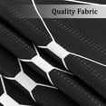 thumbnail image 3 of KOETAR Black Ombre Geometric Pattern Waffle Textured 100% Polyester Shower Curtain, 72" x 84", 3 of 5