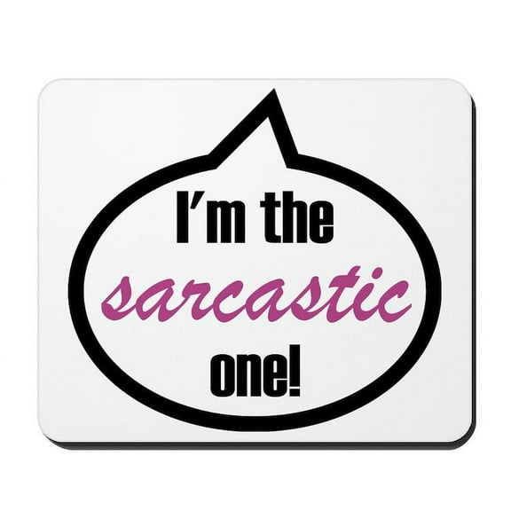 CafePress - Im_The_Sarcastic Mousepad - Non-slip Rubber Mousepad, Gaming Mouse Pad