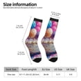 thumbnail image 2 of KLL Colorful Balloon Cake Celebration Print Cool Socks Men's Women's Crew Socks Funny Crazy Novelty Stockings, 2 of 6